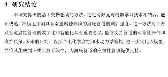 论文导读 | 海底管道+腐蚀缺陷+剩余强度