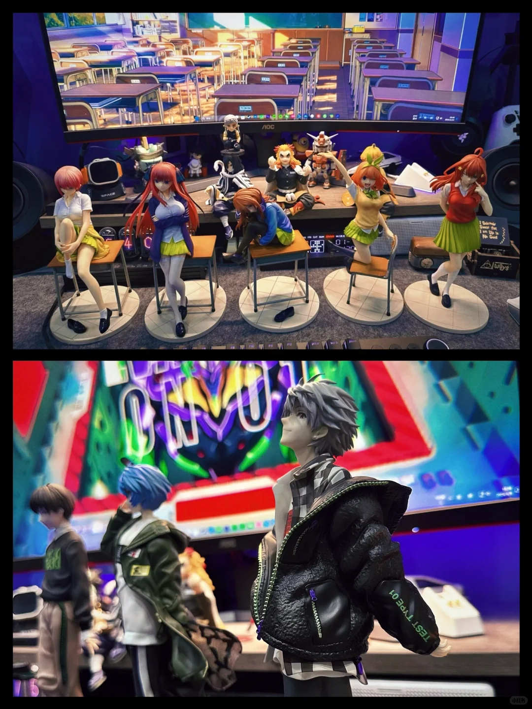 「日漫爱好者」分享一下入坑两年收藏的手办