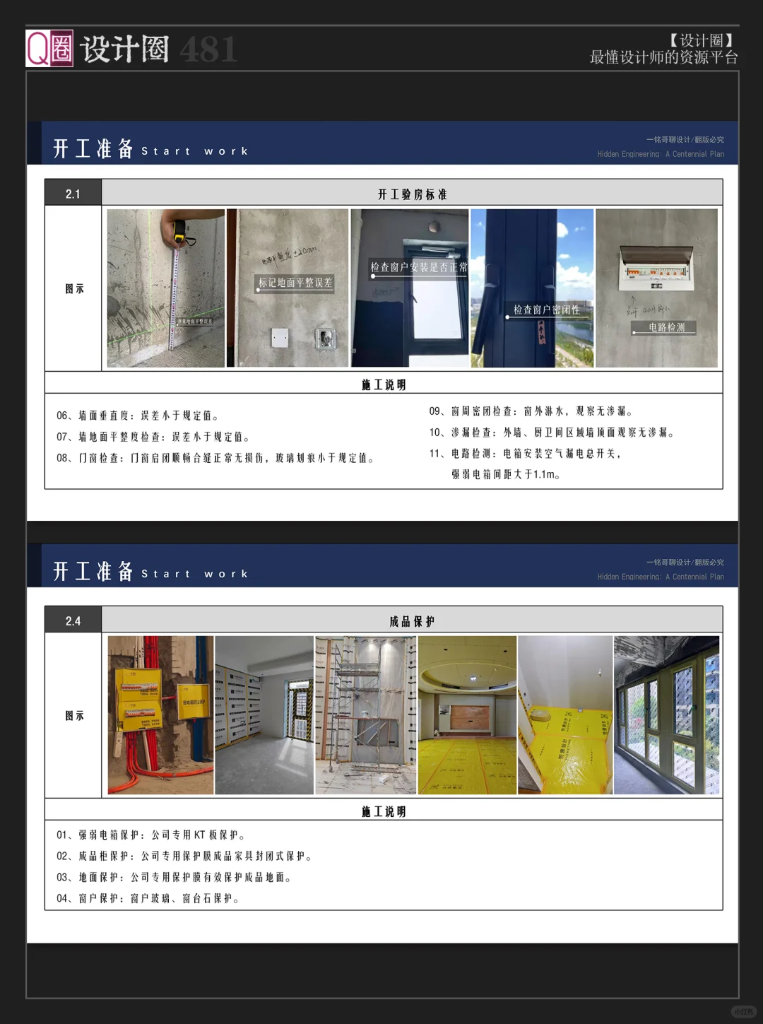 精工施工｜施工工艺标准PPT｜耗时半年整理?
