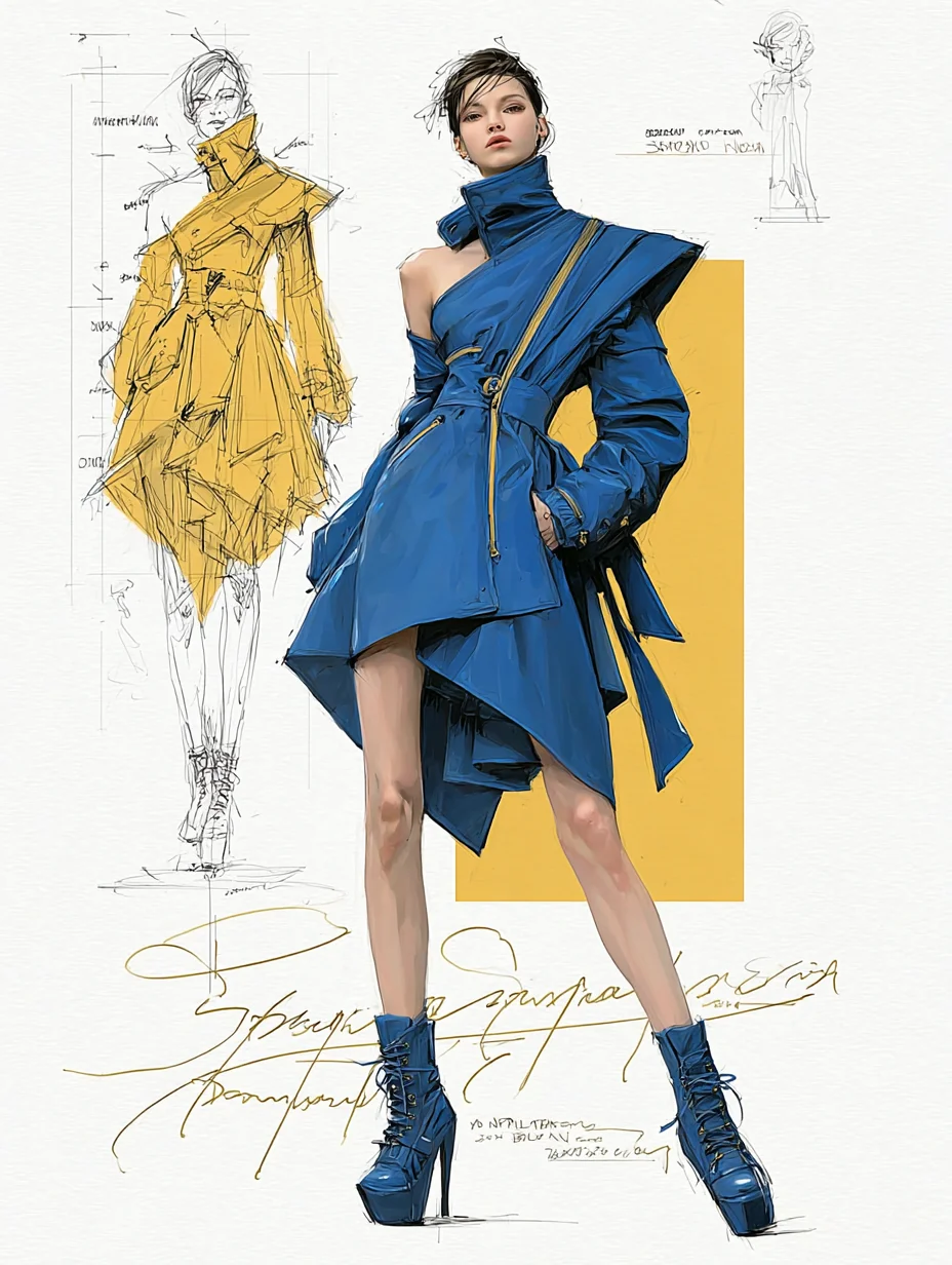 蓝黄撞色｜未来拼色新主张