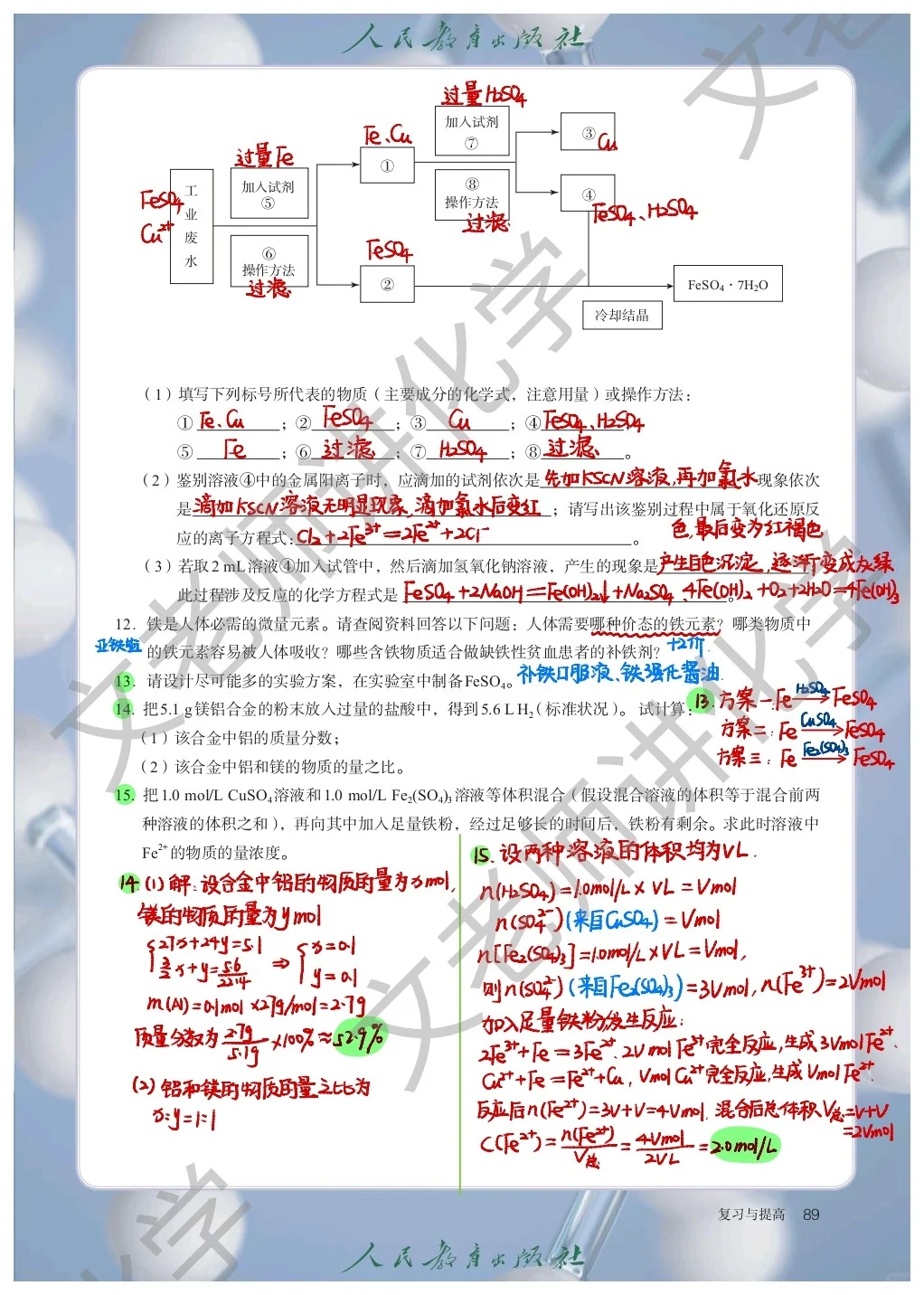 高一化学‖必修一 | 第三章手写笔记②