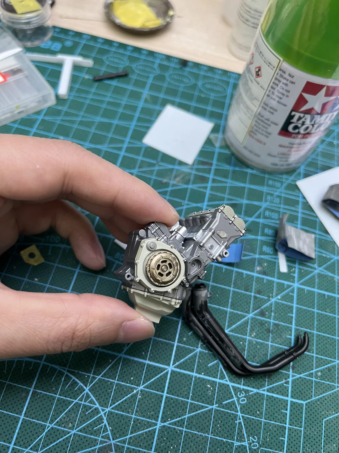 【模型制作】田宫川崎摩托gp ZX- RR 06