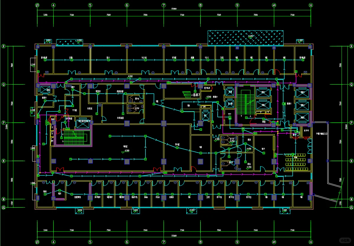 水电消防设计(电气、给排水、暖通、建筑)