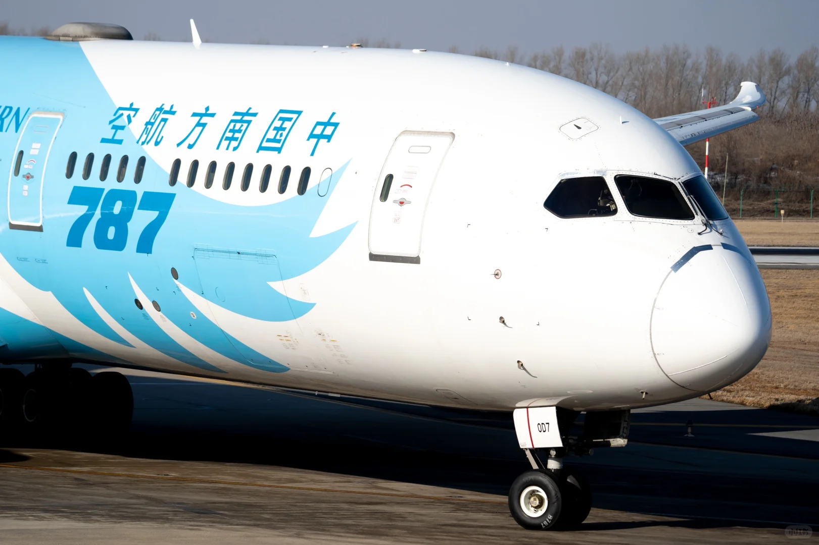 南航B787-9降落长春龙嘉机场?