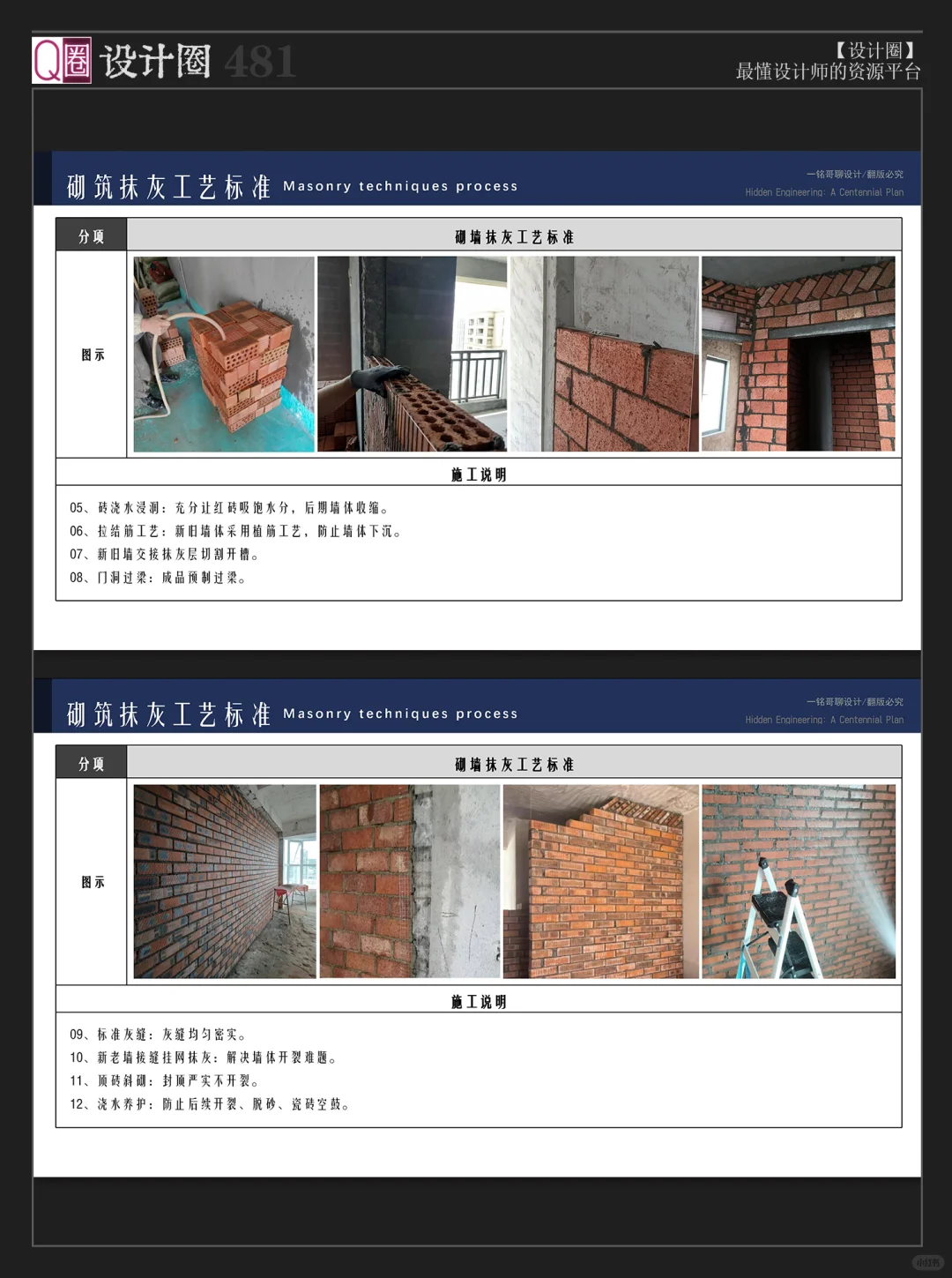 精工施工｜施工工艺标准PPT｜耗时半年整理?