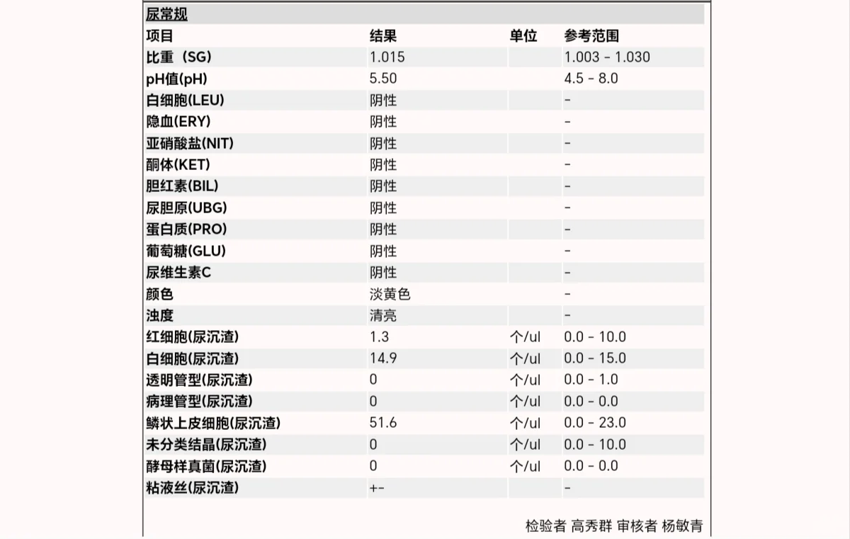 血液指标全部正常