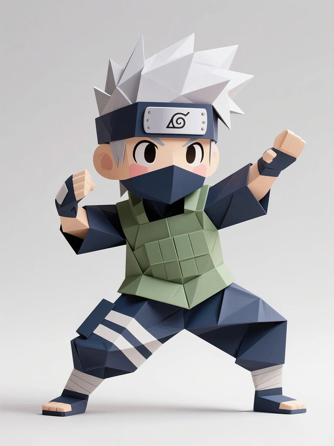 一些折纸风格的动漫人物丨AI绘画丨30集