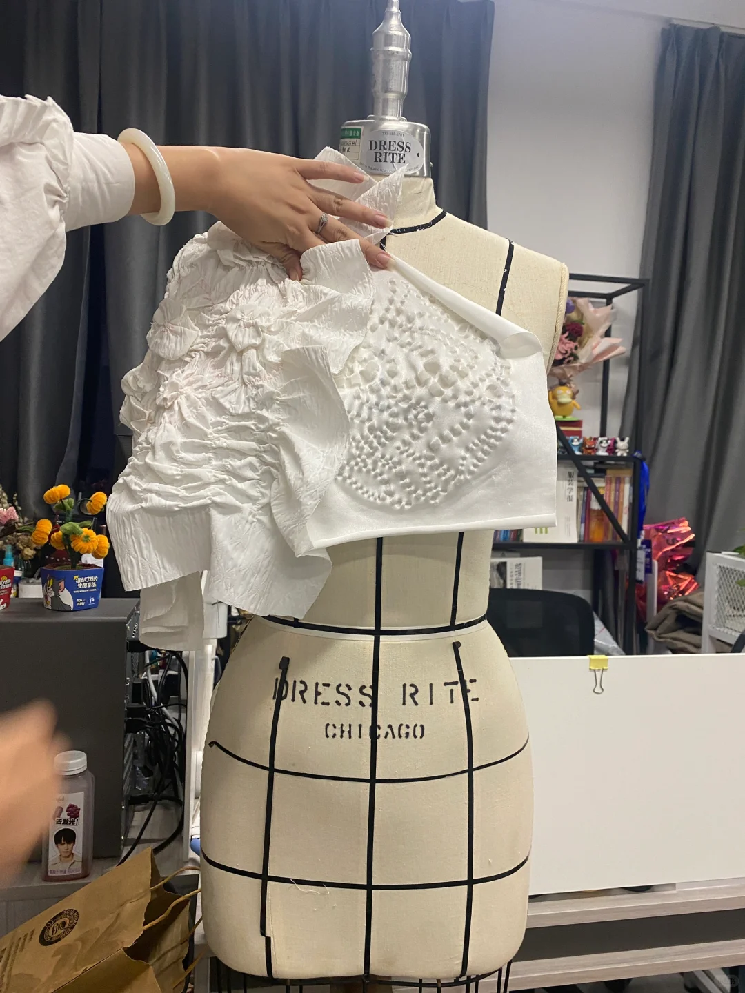 特殊工艺褶皱制作教程｜面料改造