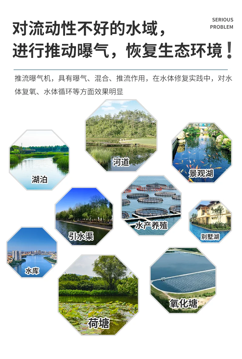 推流曝气机 大推力曝气机活动型易安装