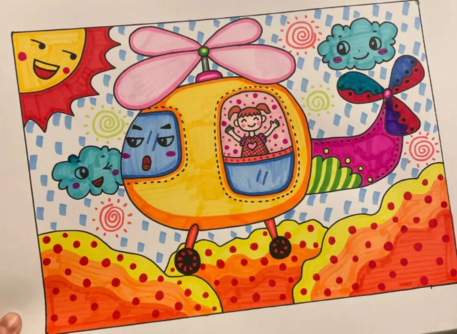 儿童画合集1⃣️2⃣️飞机✈️