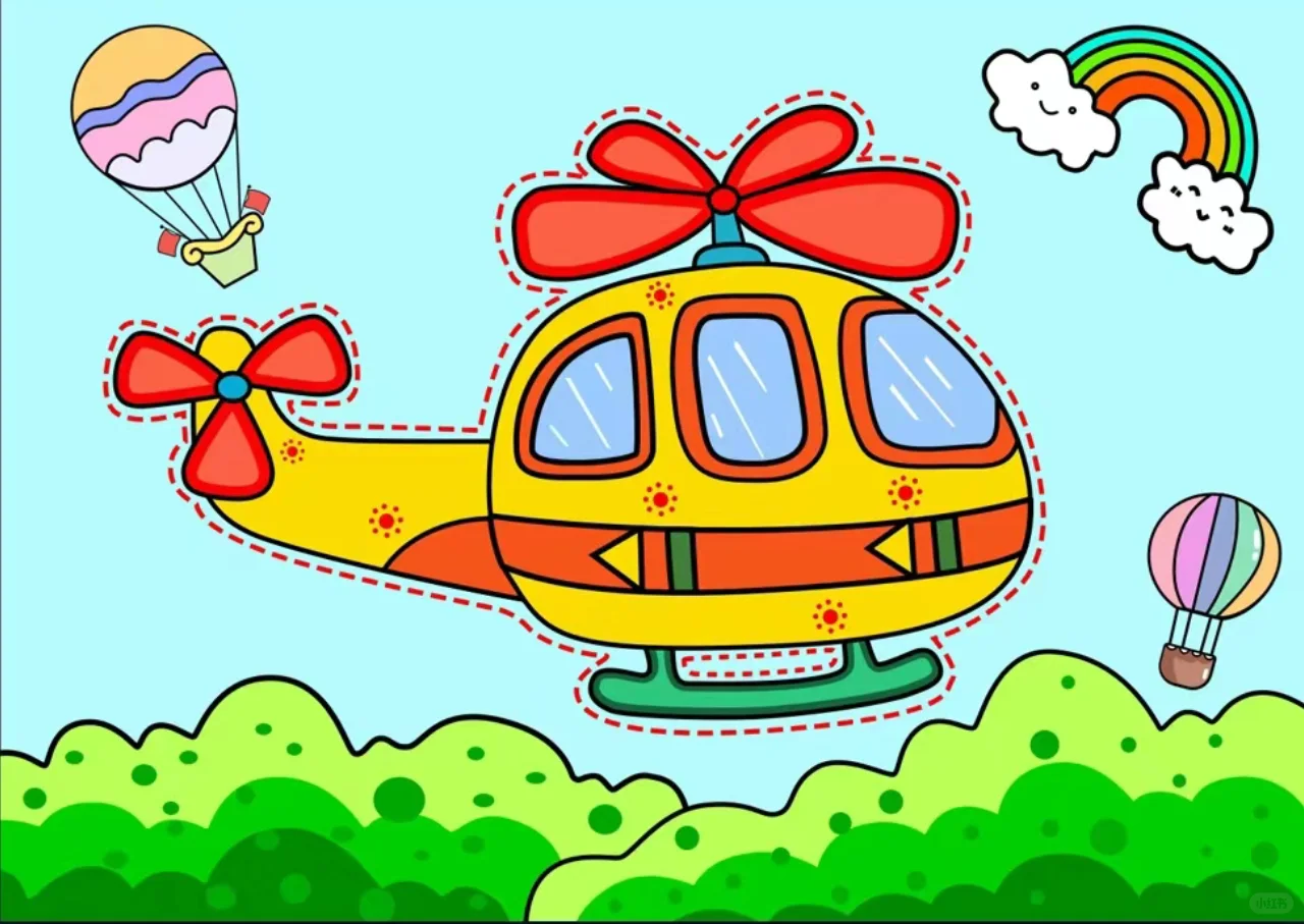 儿童画合集1⃣️2⃣️飞机✈️