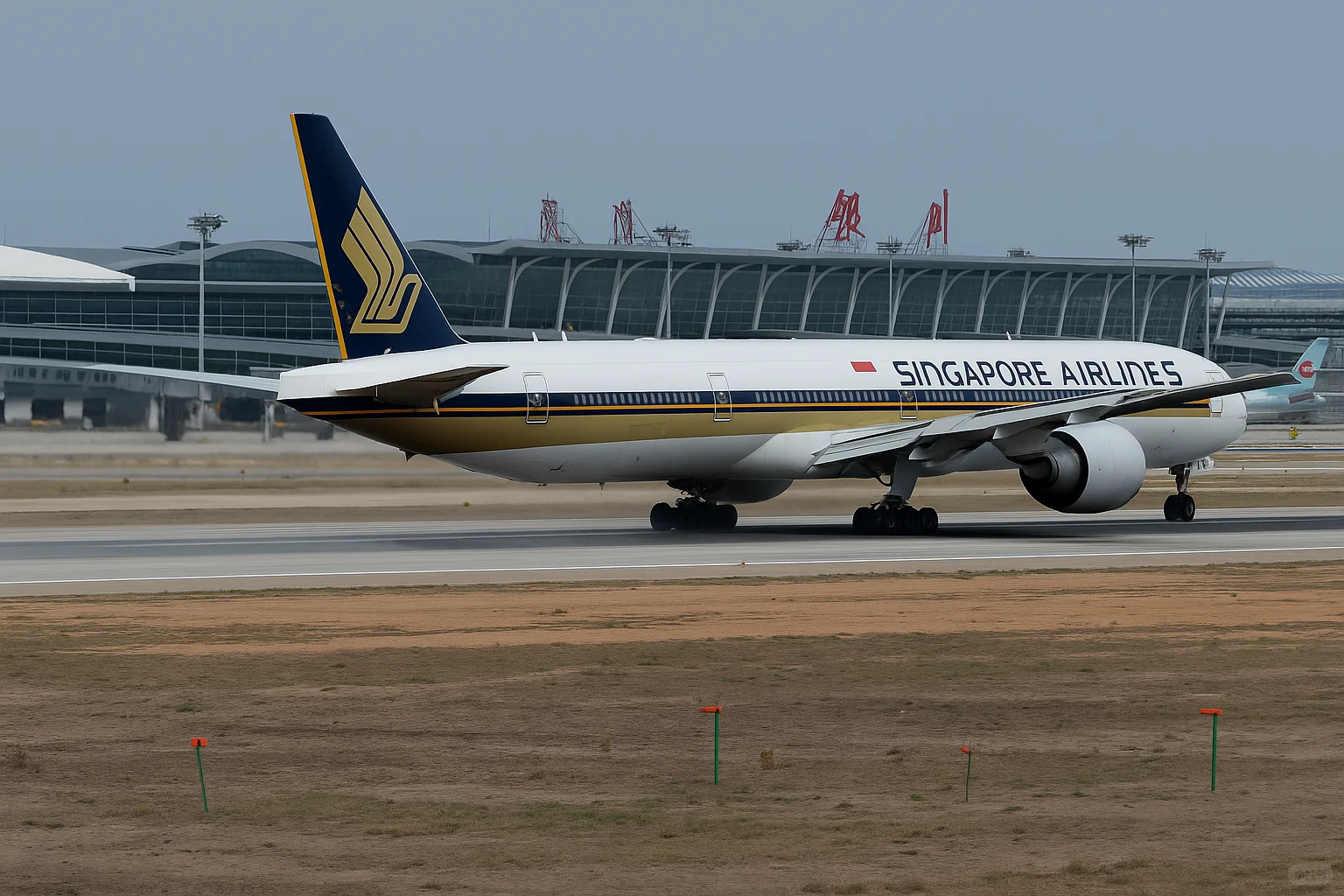 银川河东机场高光时刻,宽体机云集