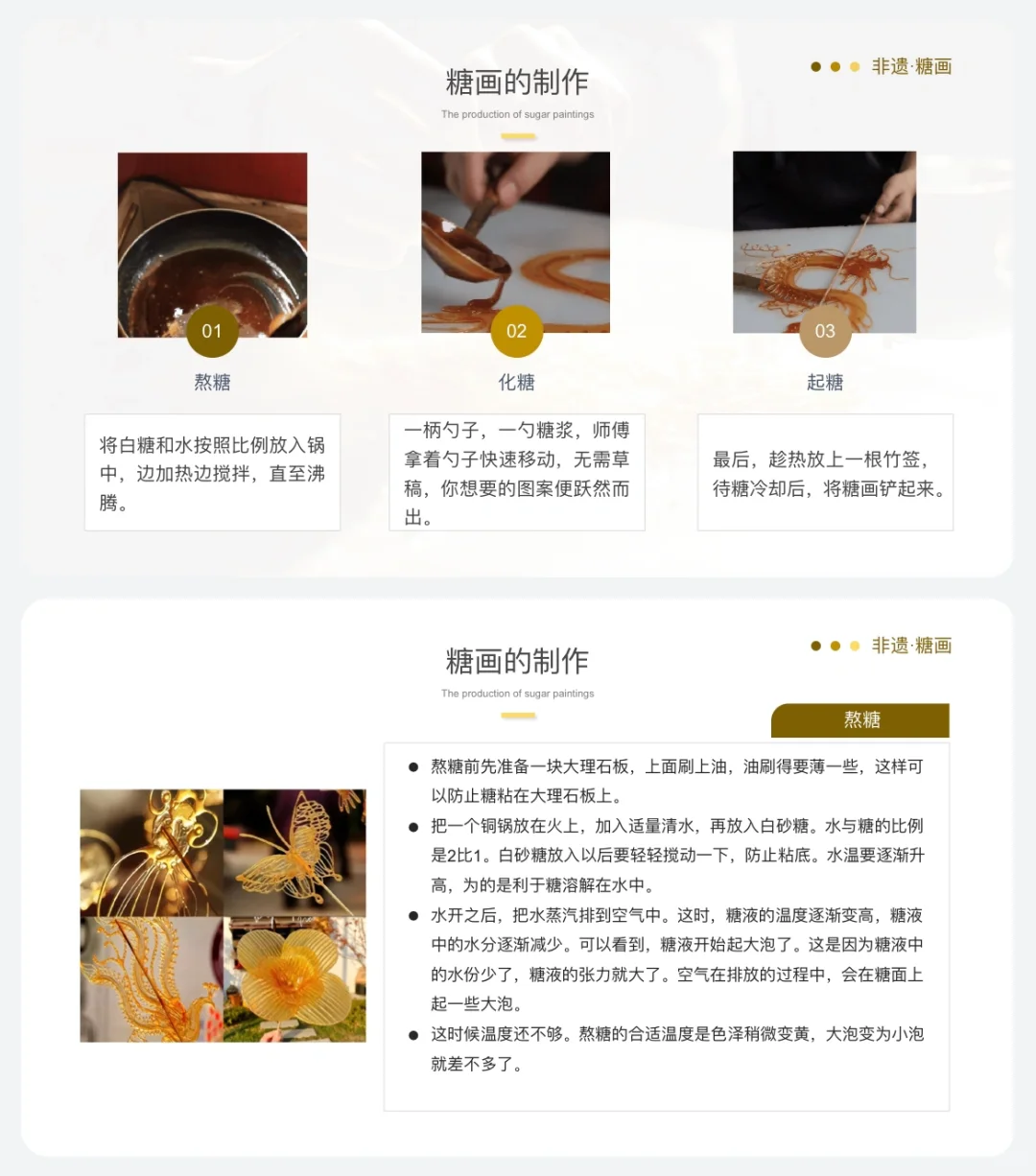 传统文化分享《非遗·糖画》ppt