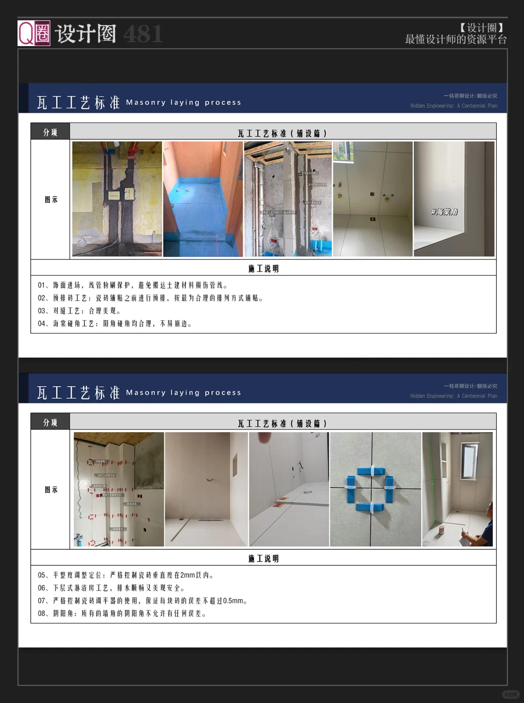 精工施工｜施工工艺标准PPT｜耗时半年整理?