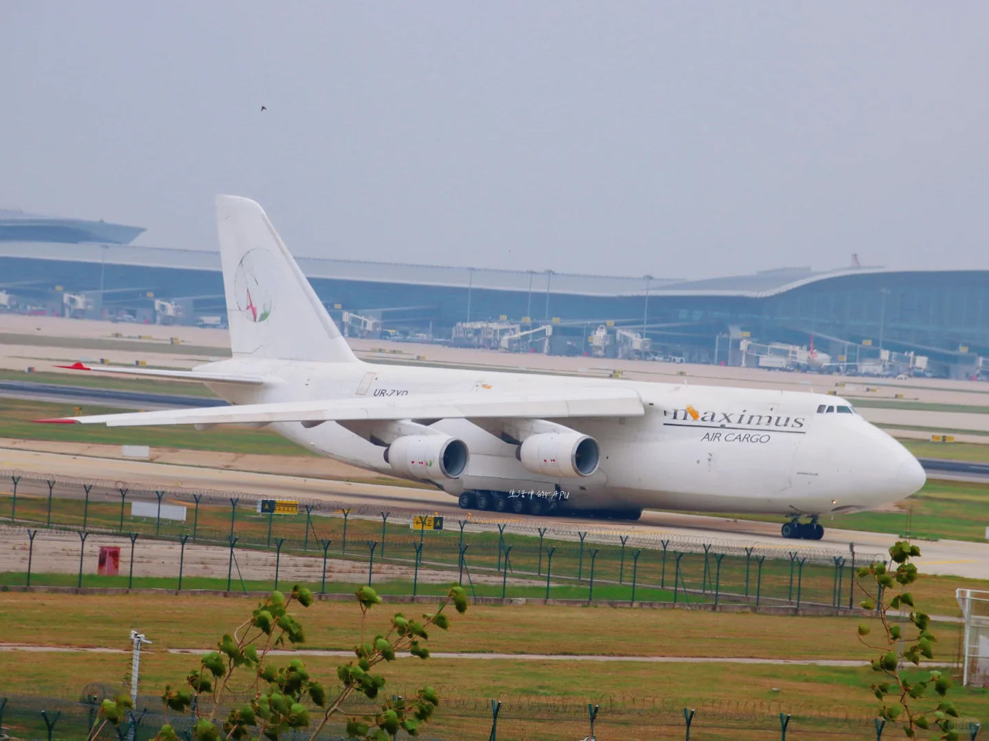 安124抵津运输联合国直升机