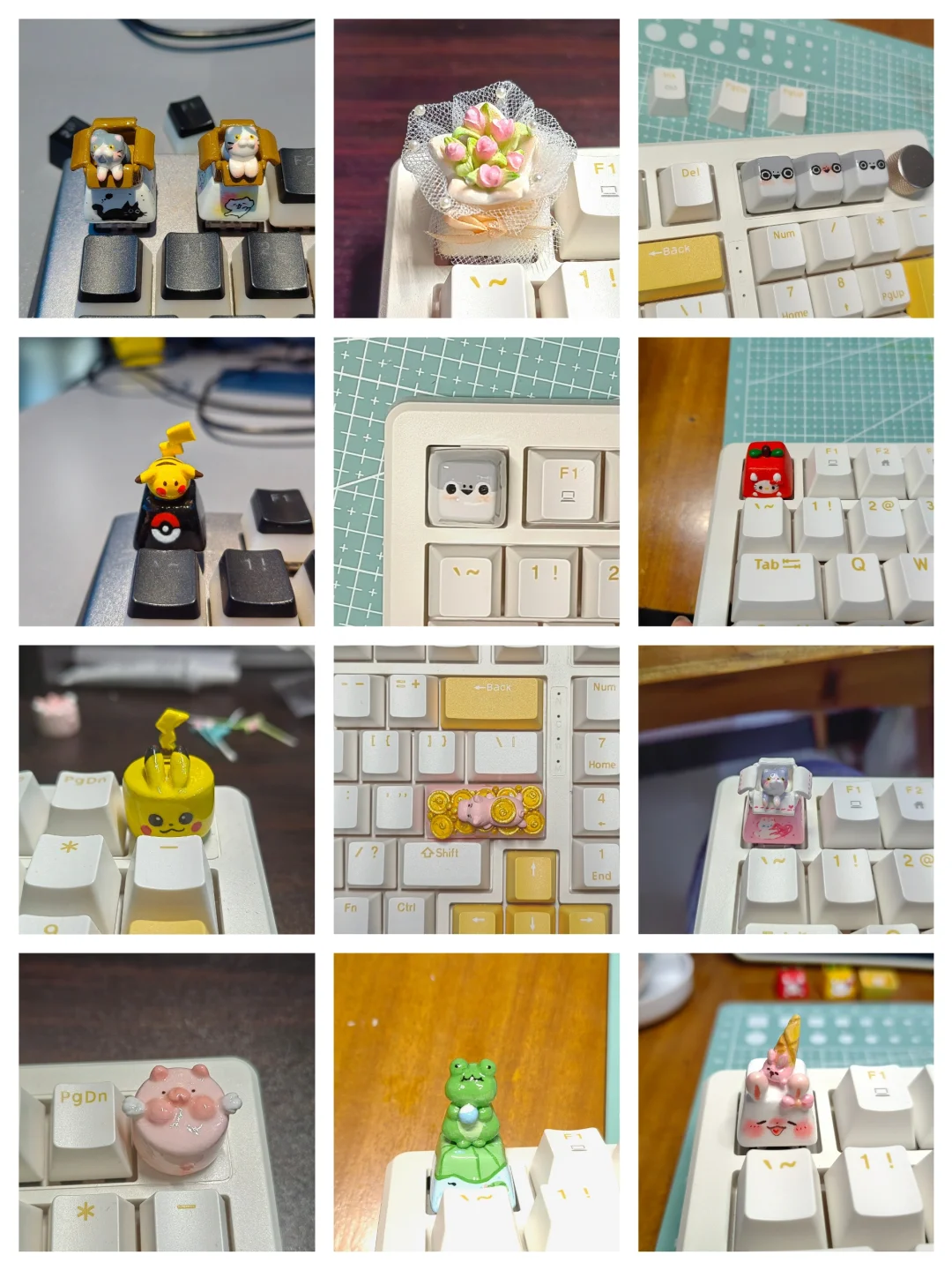 两包石塑粘土可以捏几个键帽？