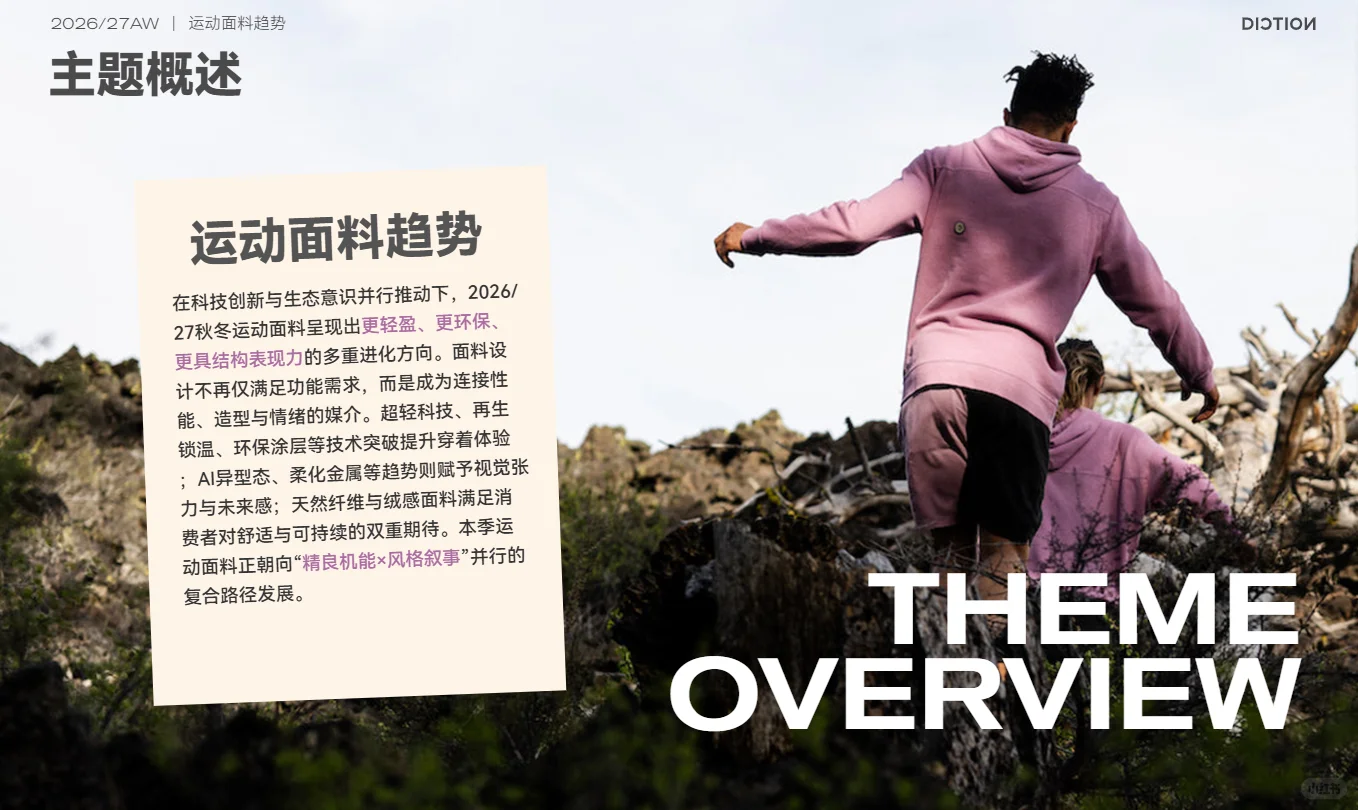 服装面料趋势：户外运动