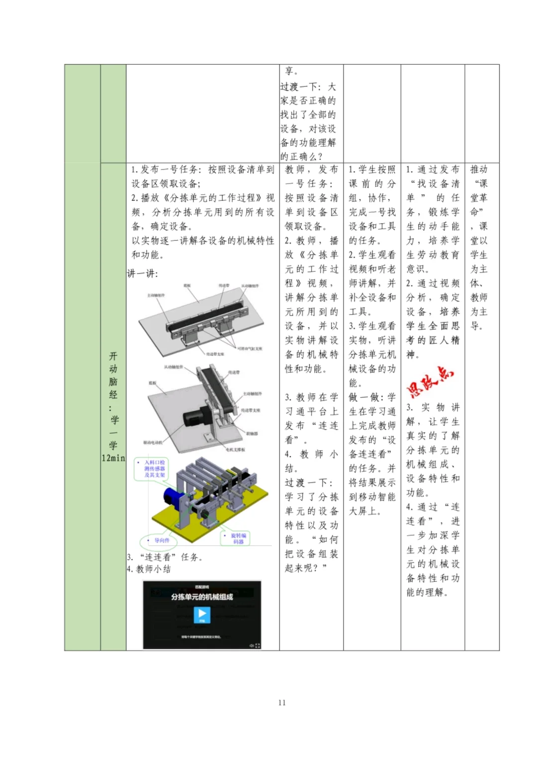 《自动化生产线安装与调试》教案实施报告