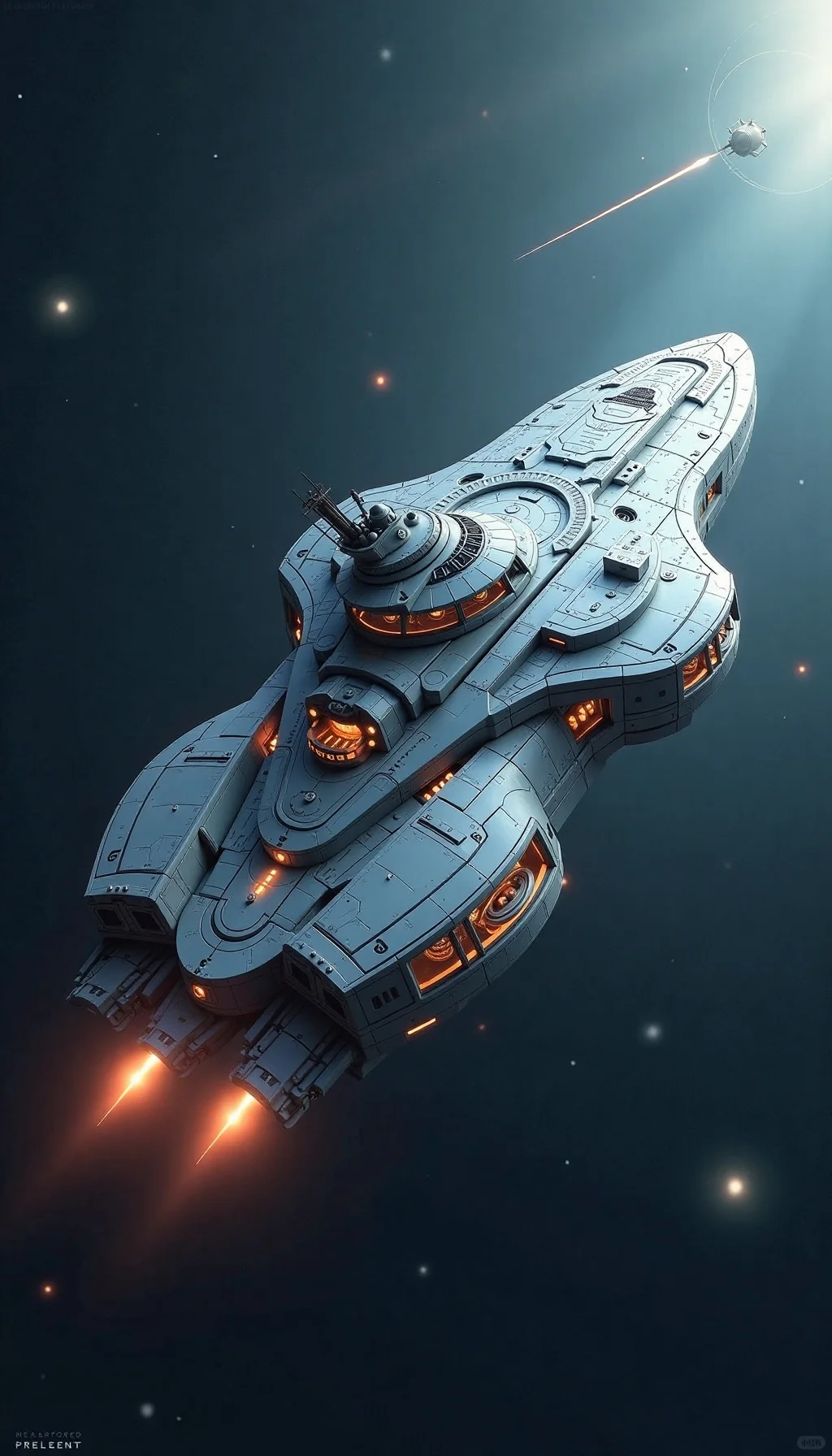 各种式样的太空飞船