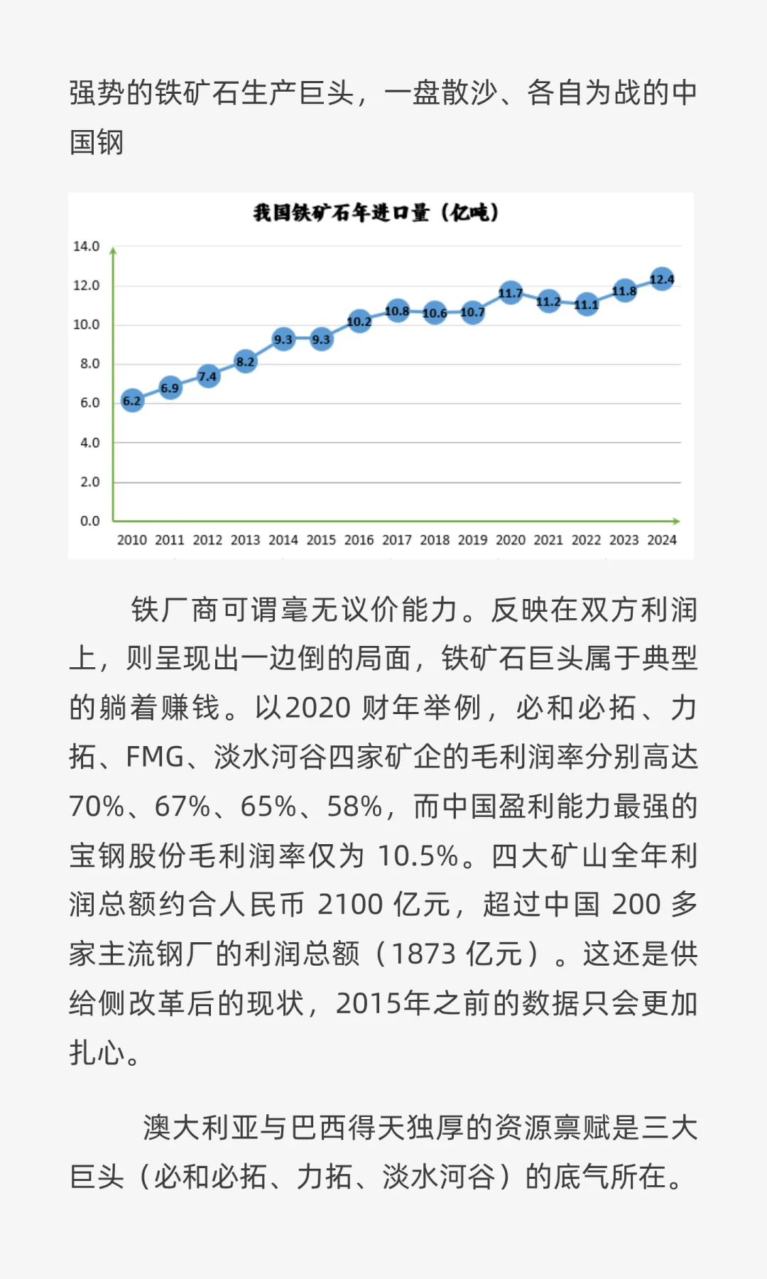 铁矿石贸易能撬动美元霸权吗？