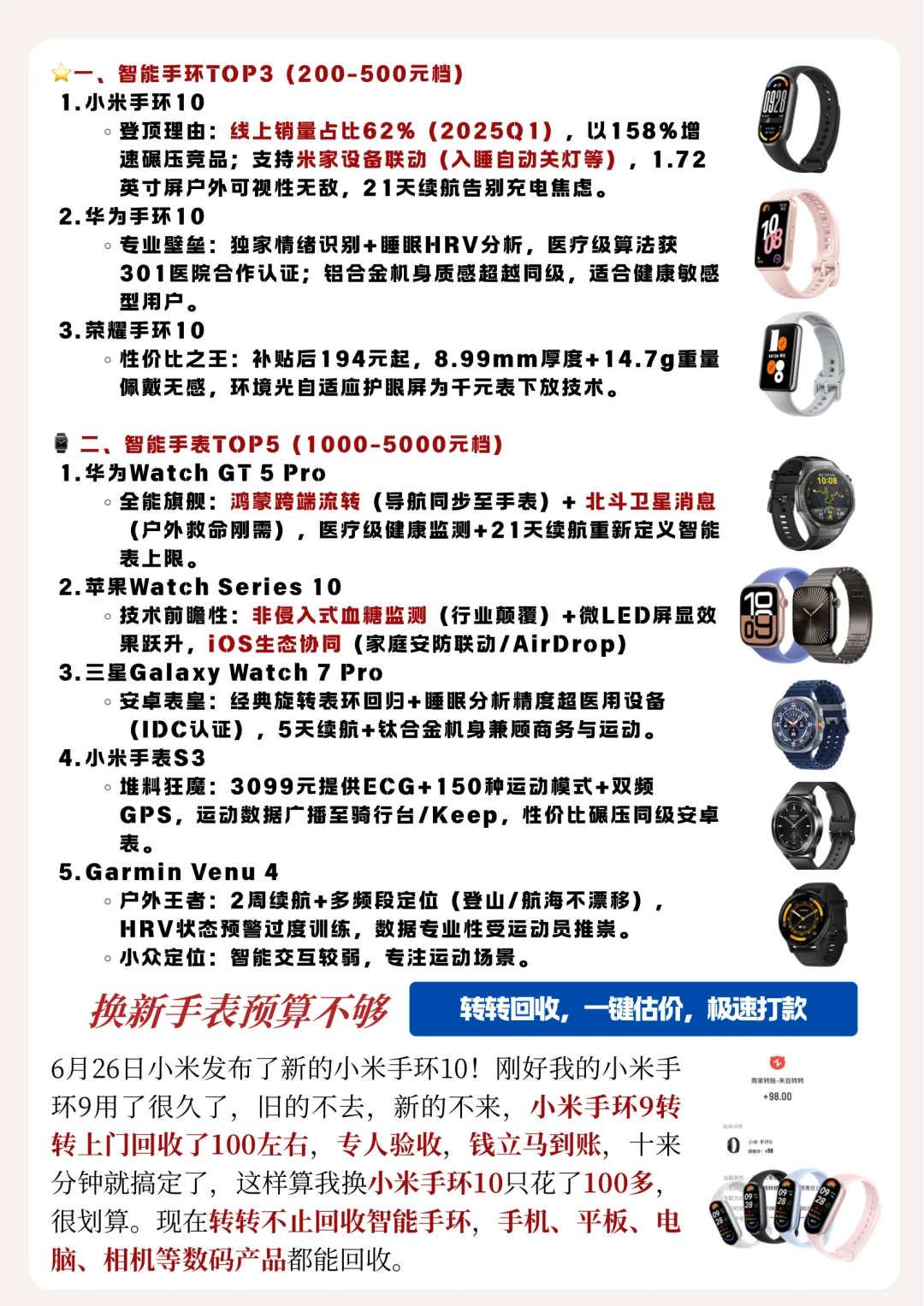 热门可穿戴设备谁是你的心头好！