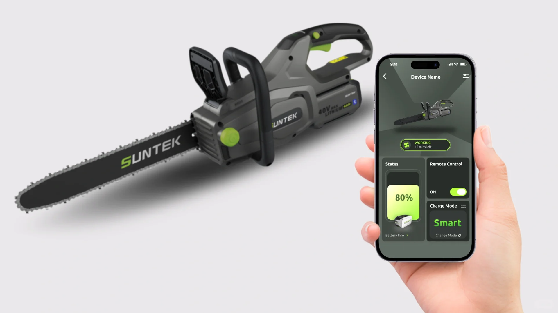 工业设计项目案例-Suntek 40v链锯 2023IF奖