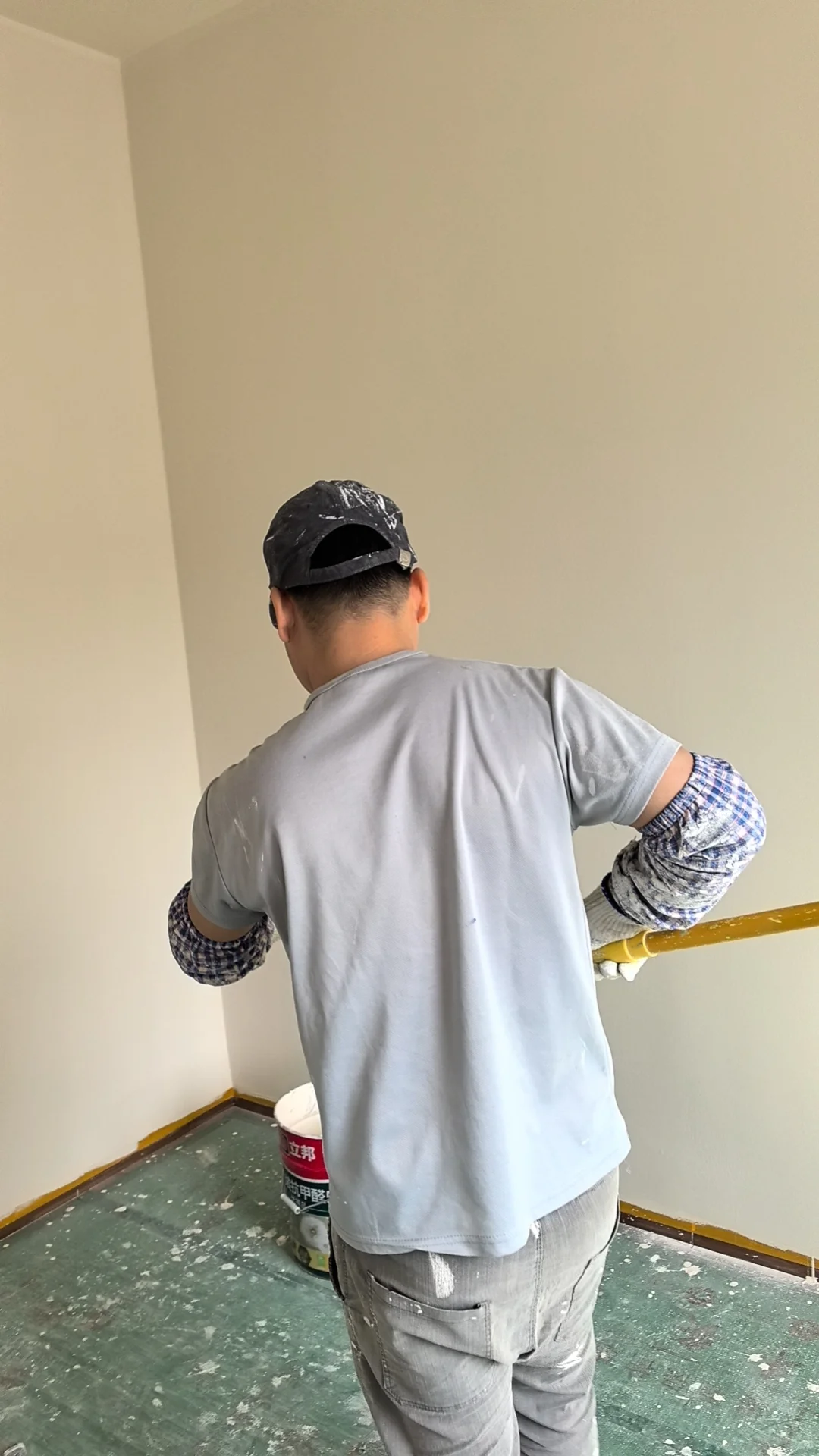 乳胶漆刷的小羊皮纹