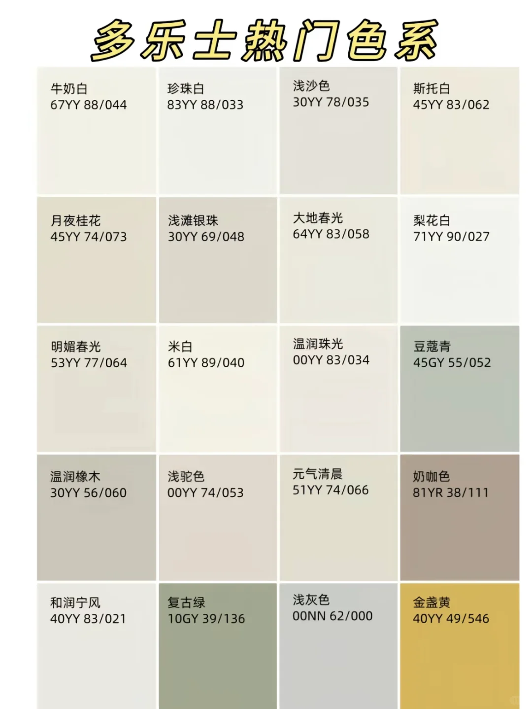 多乐士热门色系，你pick哪一个？