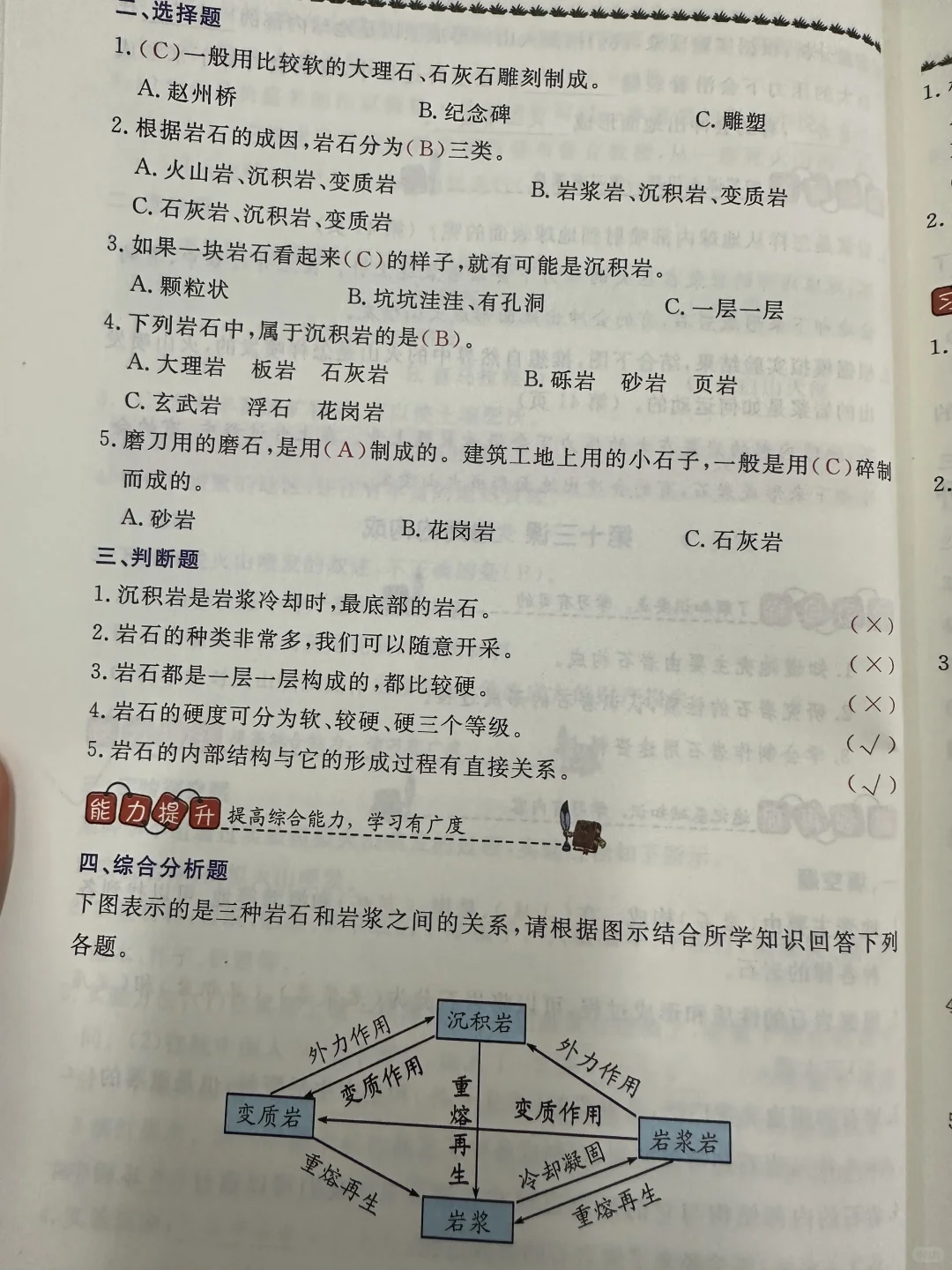 五年级上册科学冀教版