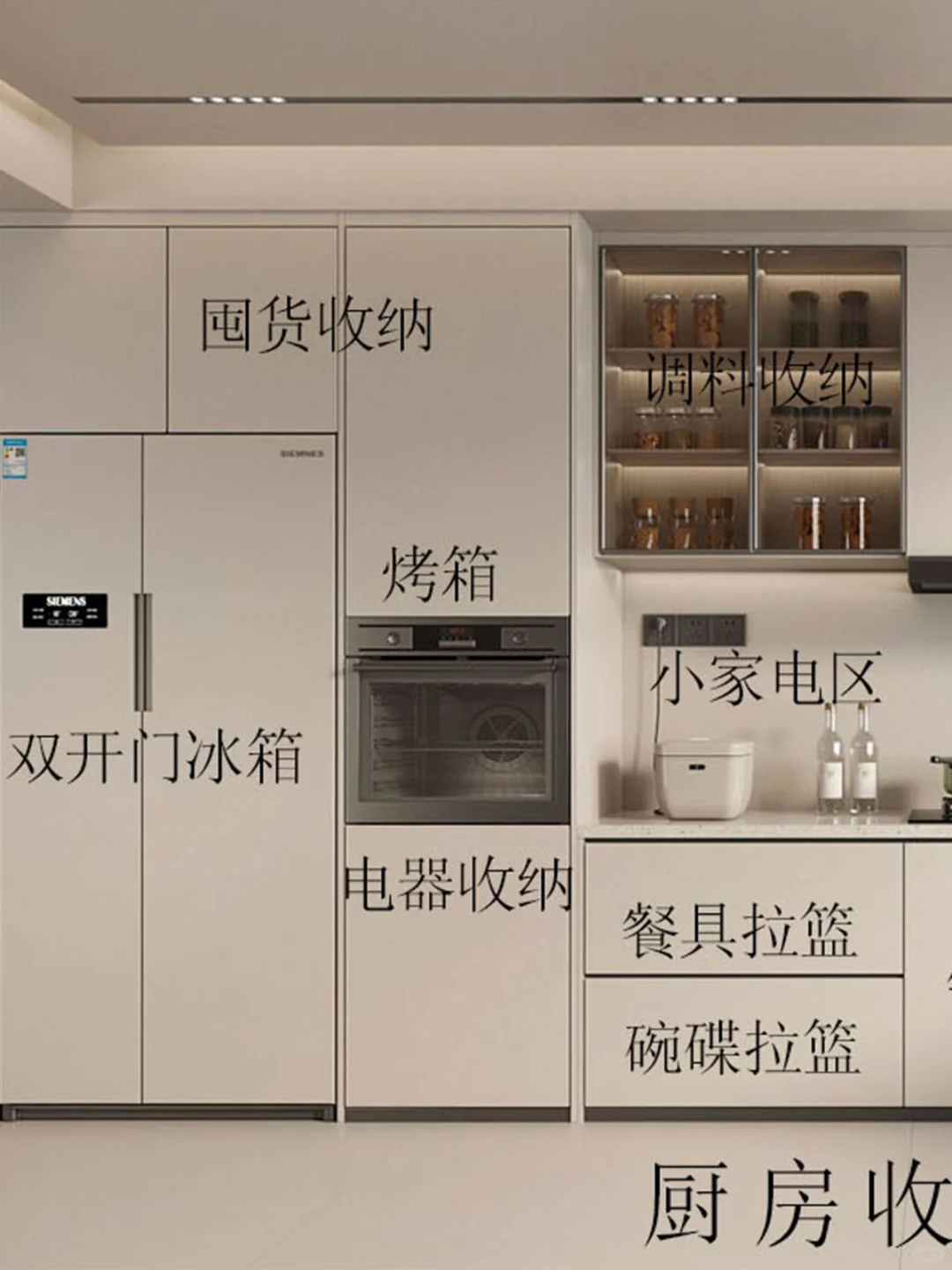 橱柜超详细尺寸大公开!收纳超好用?~