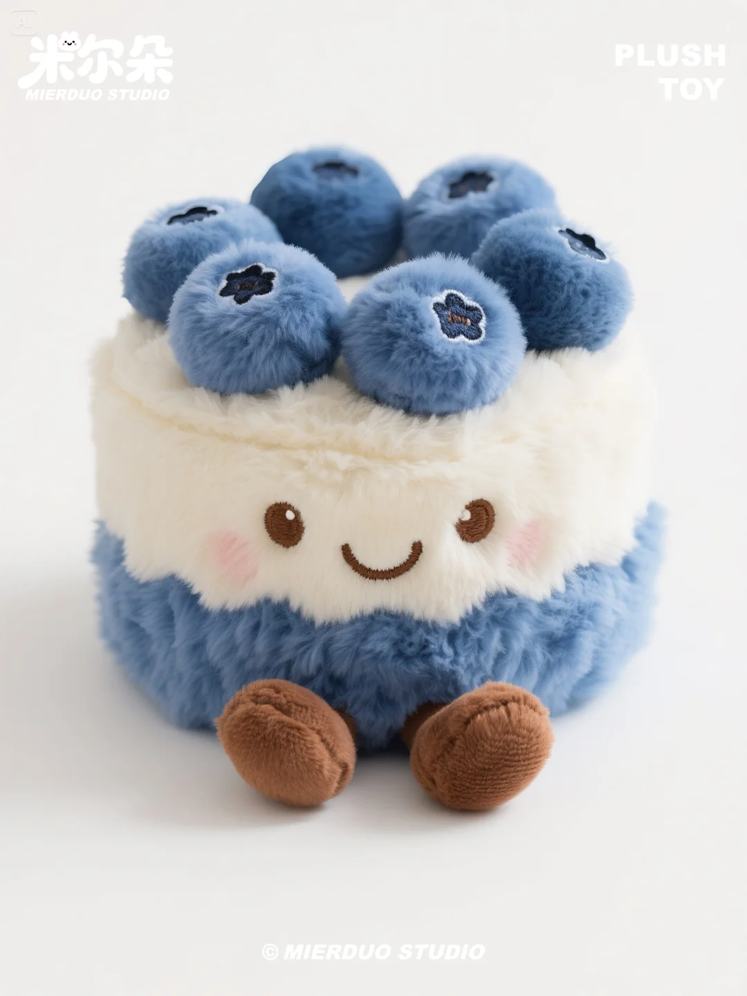 毛绒绒的蛋糕玩偶，香甜可爱~