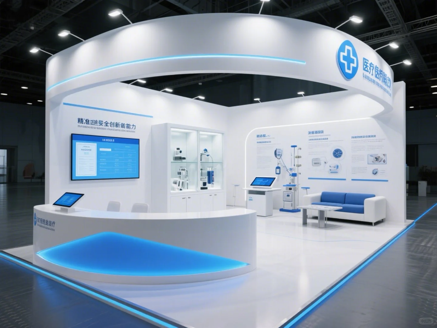 医疗器械展｜展台设计搭建一条龙｜Ai展台设计