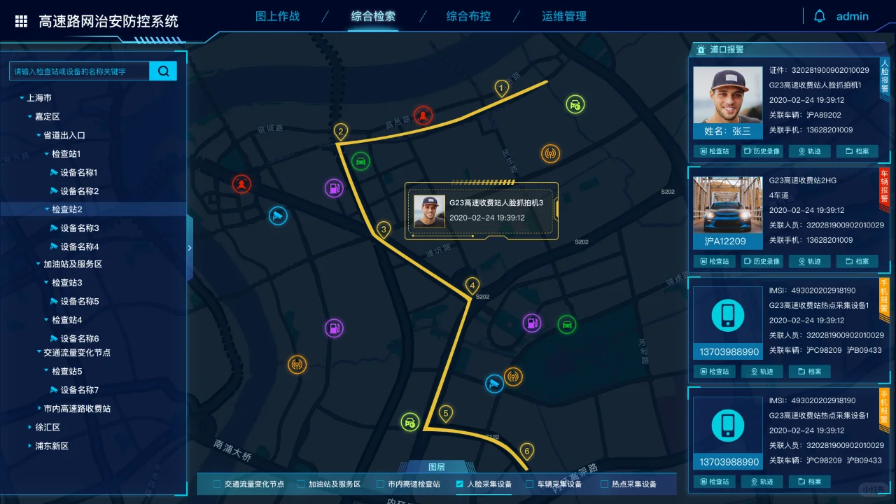 惊艳的可视化大屏：安防与安全预警