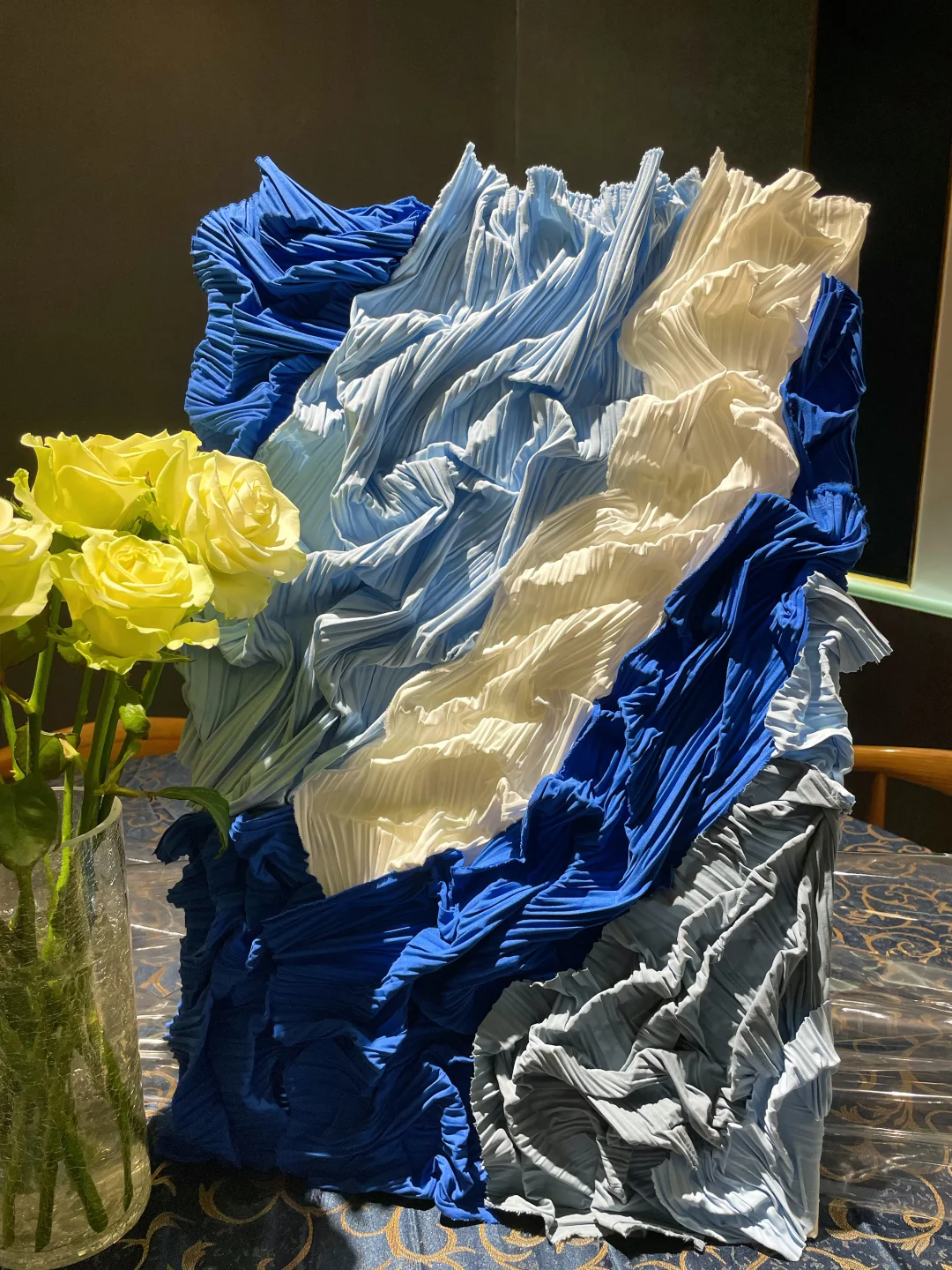 ?15块就能DIY三宅一生褶皱画～?