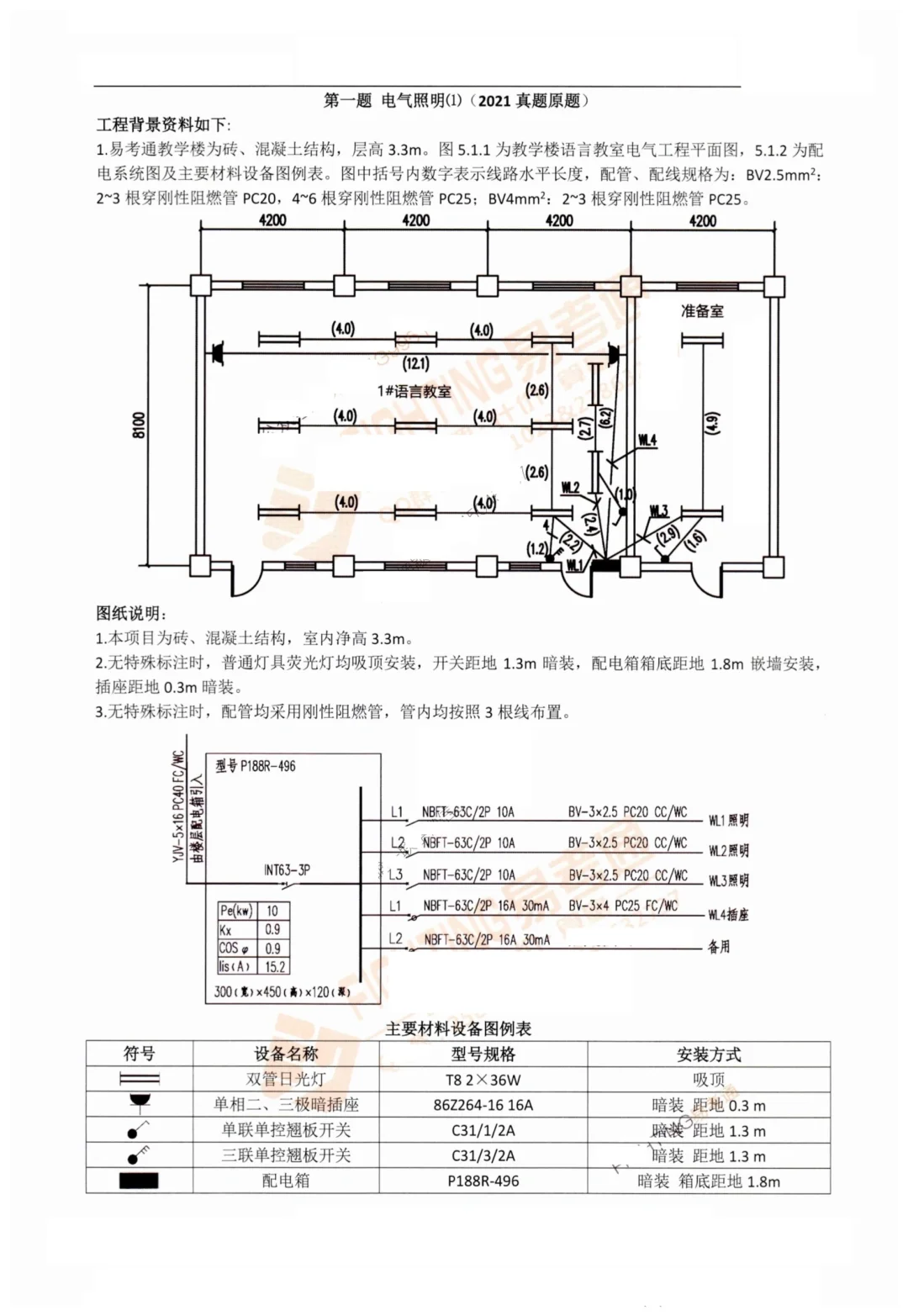 一级造价师案例题