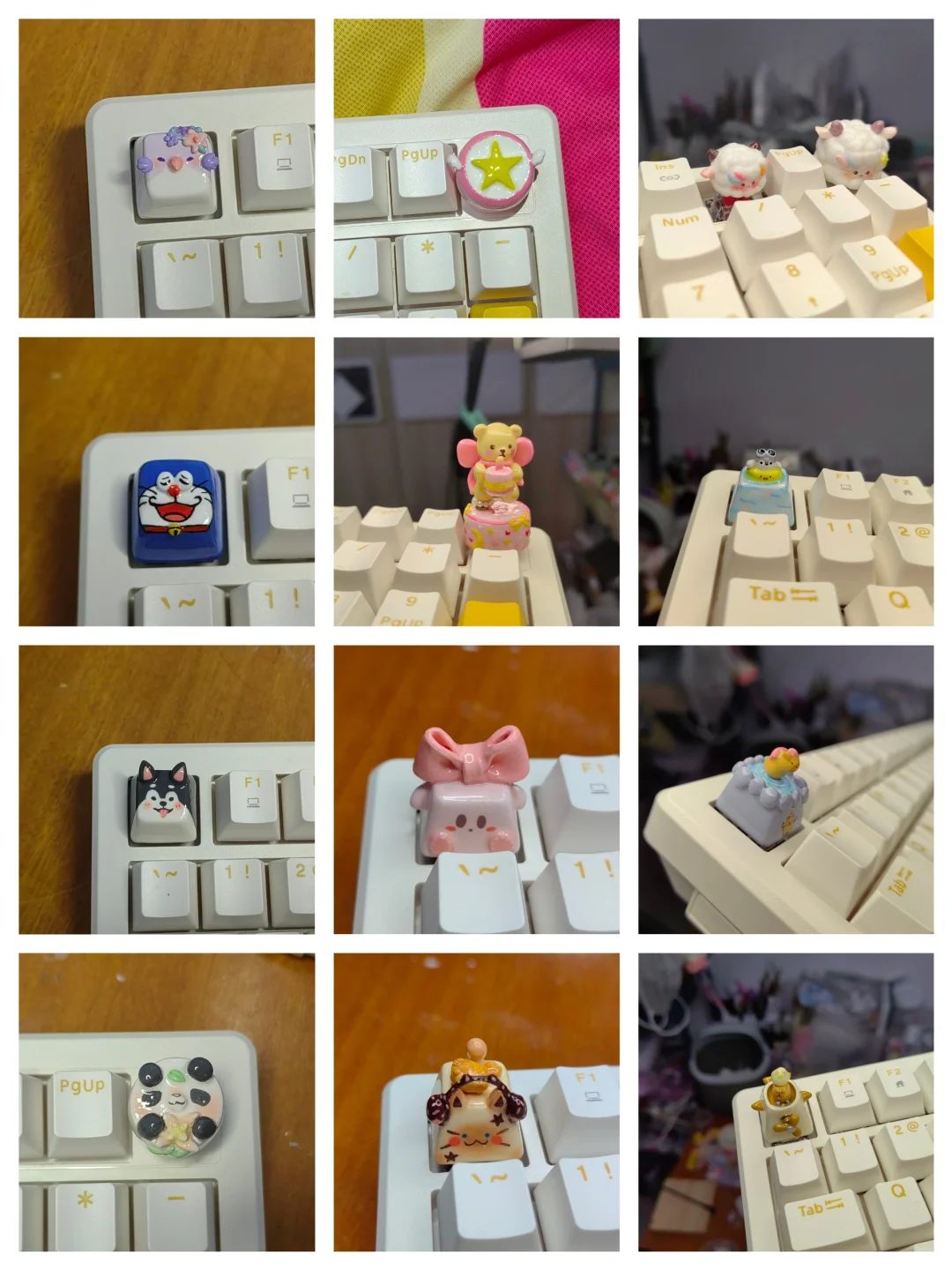 两包石塑粘土可以捏几个键帽？