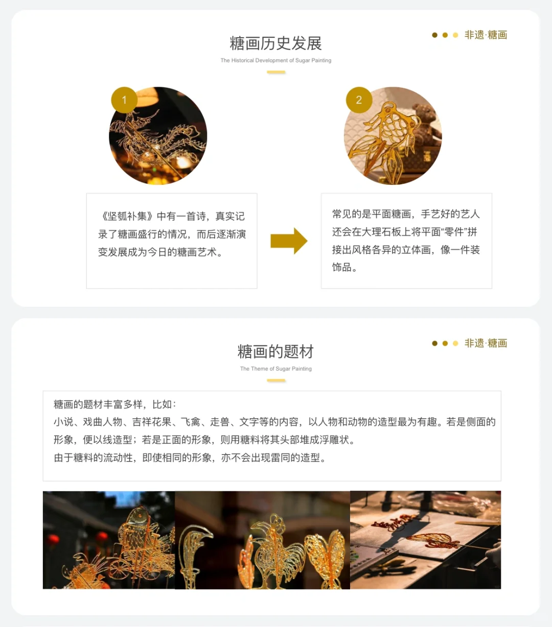 传统文化分享《非遗·糖画》ppt