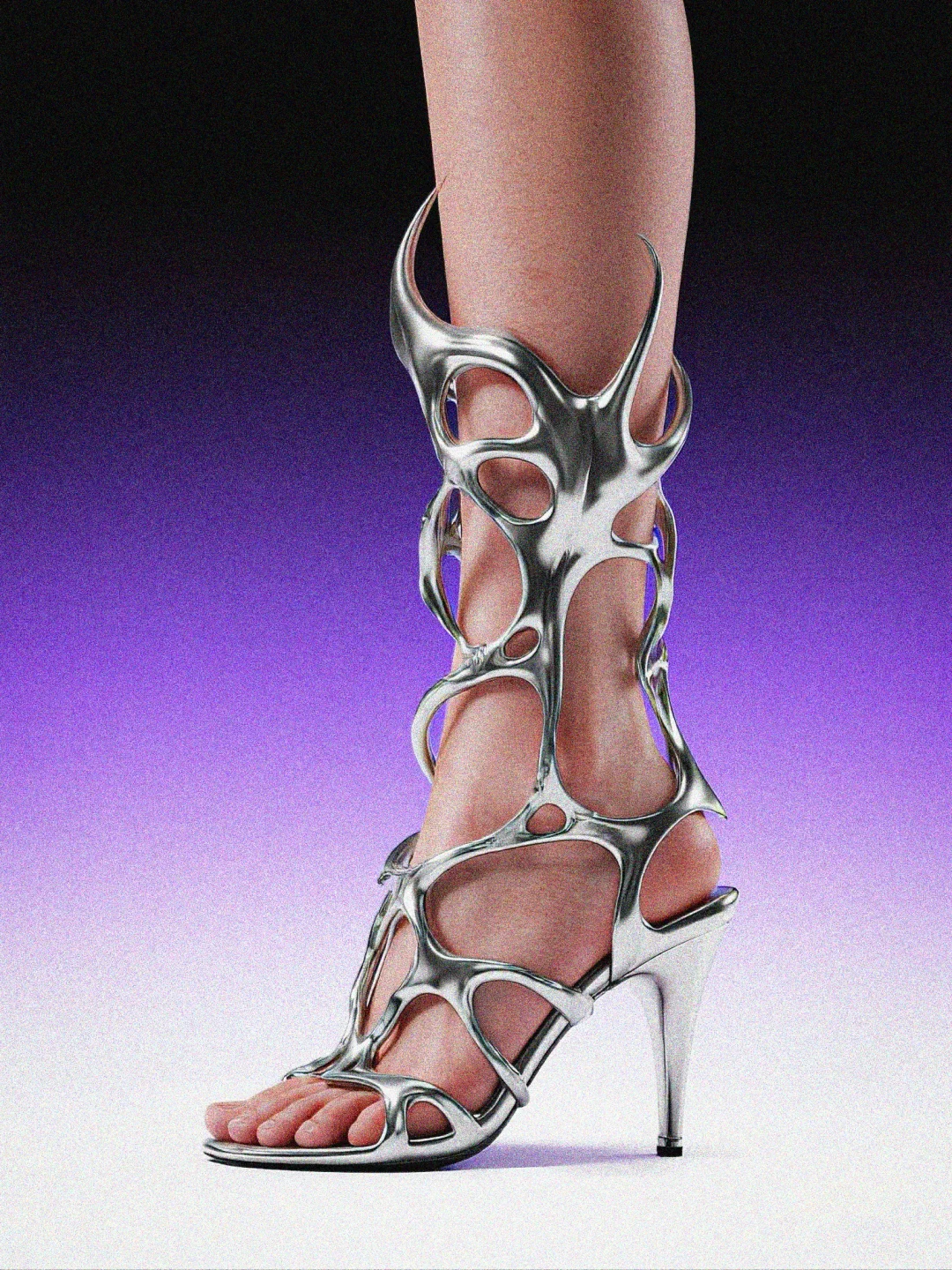 AIGC骨骼体 | 肆意生长的金属?