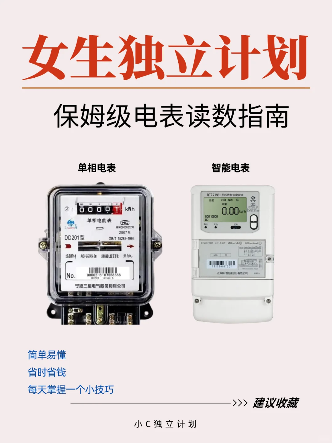 ? 租房党必看！1分钟看懂电表❗️