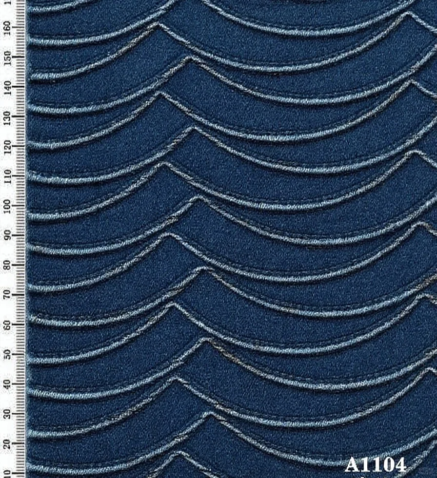 牛仔折皱压花面料你见过多少？设计师灵感！