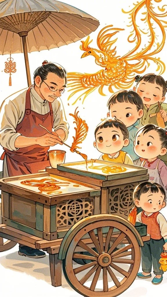 绘画素材——中国风糖画