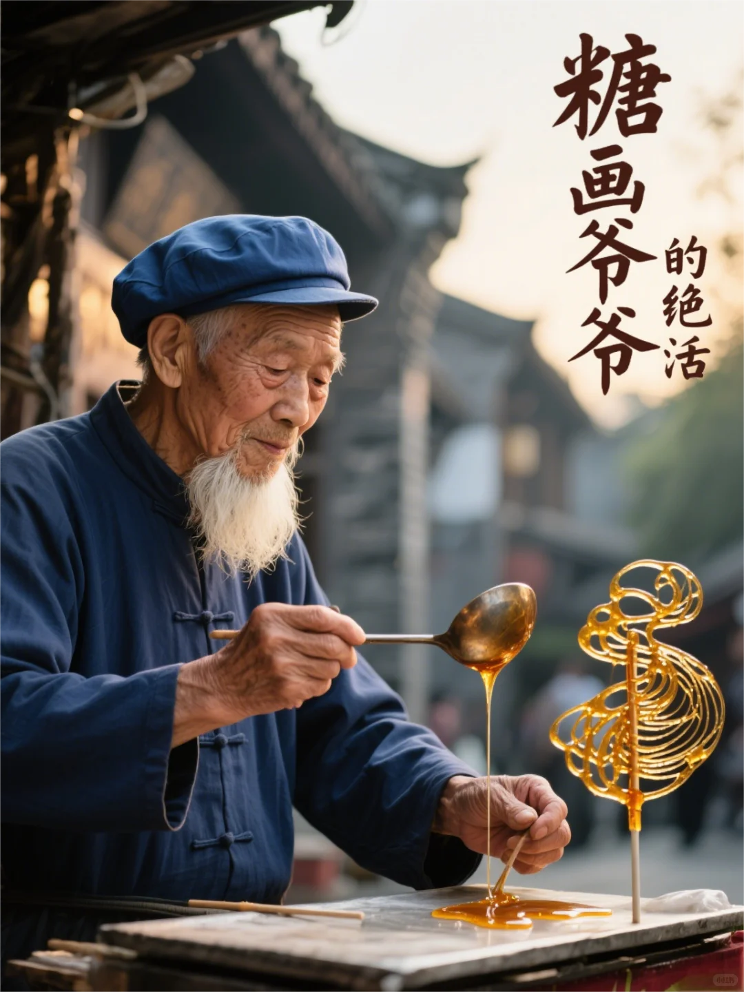 ?糖画爷爷的绝活，藏着千年非遗密码
