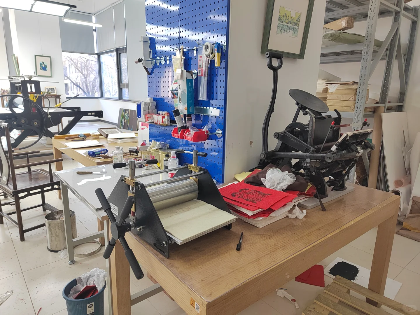 中国国家画院的版画所工作室