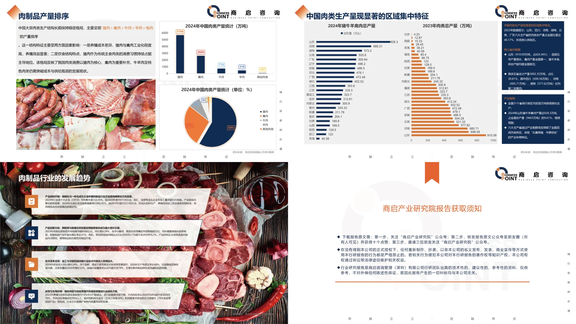 ? 商启咨询 肉制品行业研究报告
