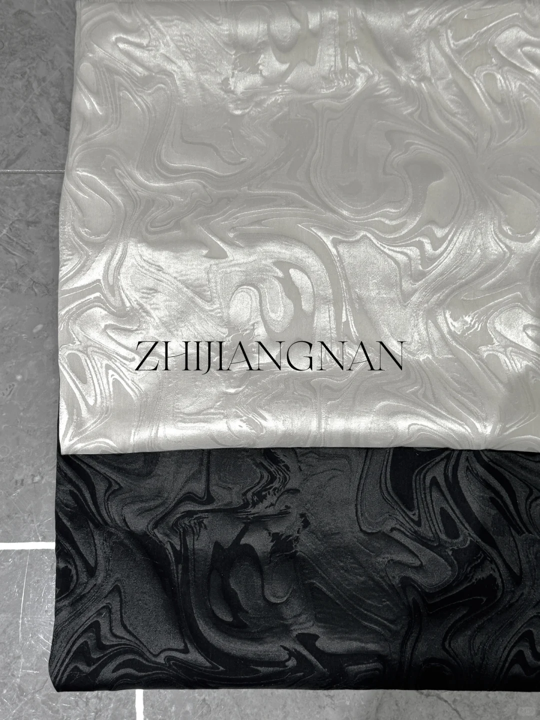 绝美珠光面料?春夏新品立体海浪提花