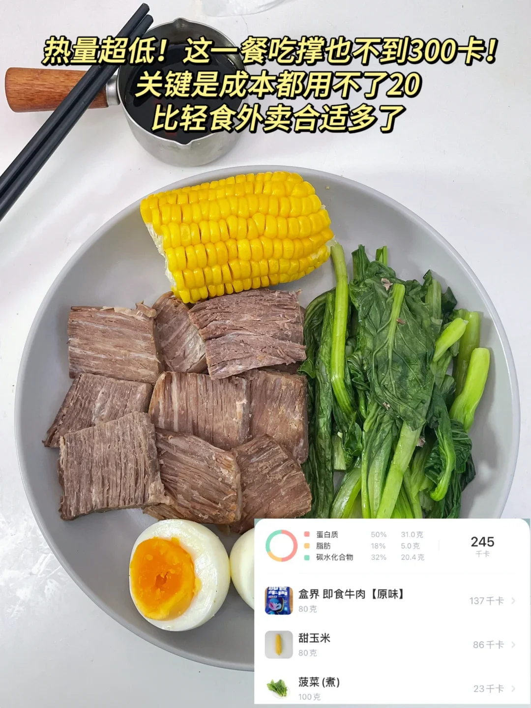 爸妈对于我每天吃一盒牛肉表示很奢侈