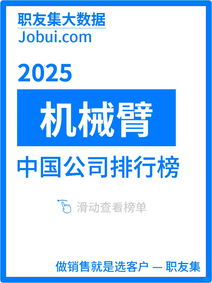 2025年中国机械臂公司排行榜