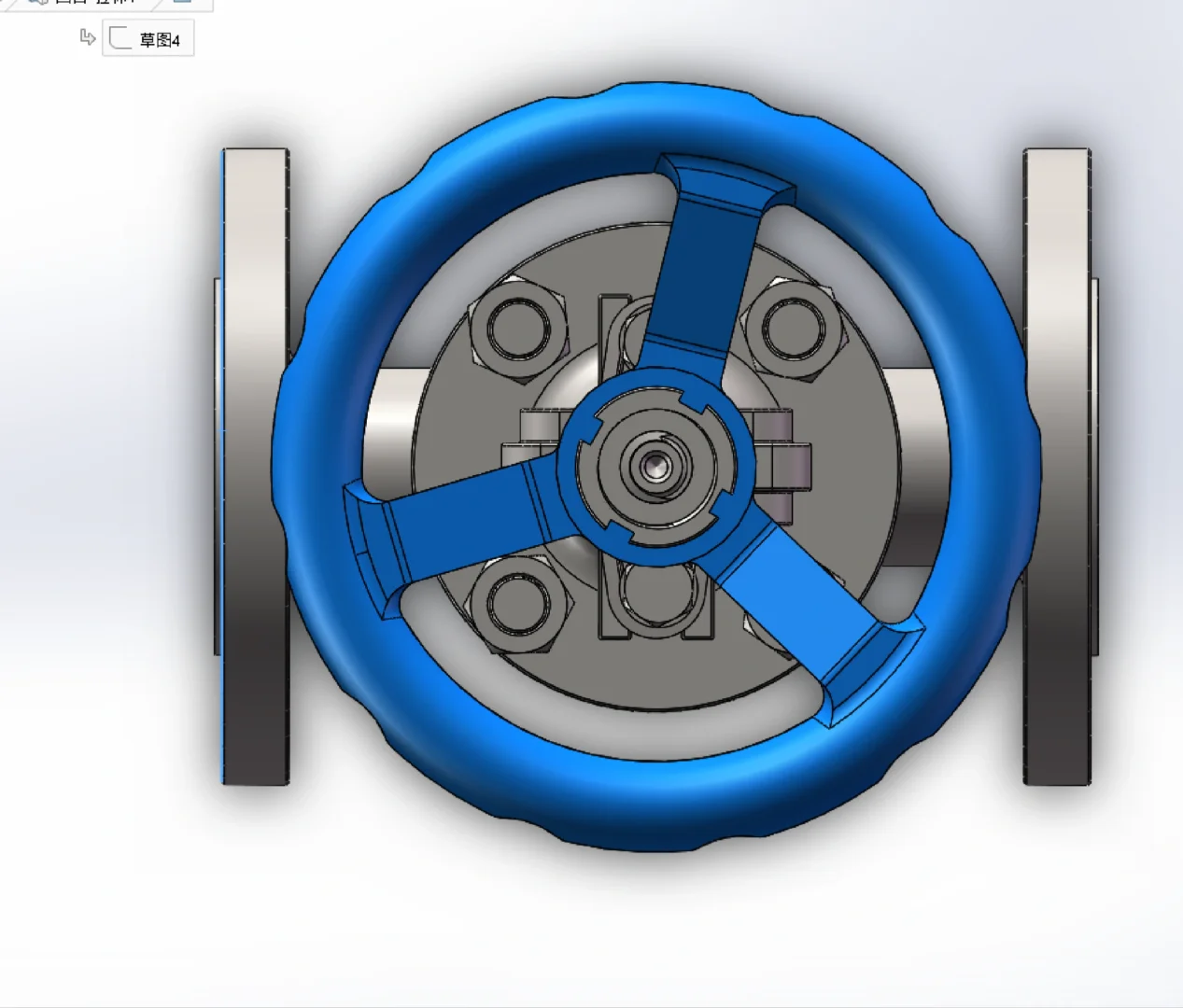 出闸阀三维模型有人要么
