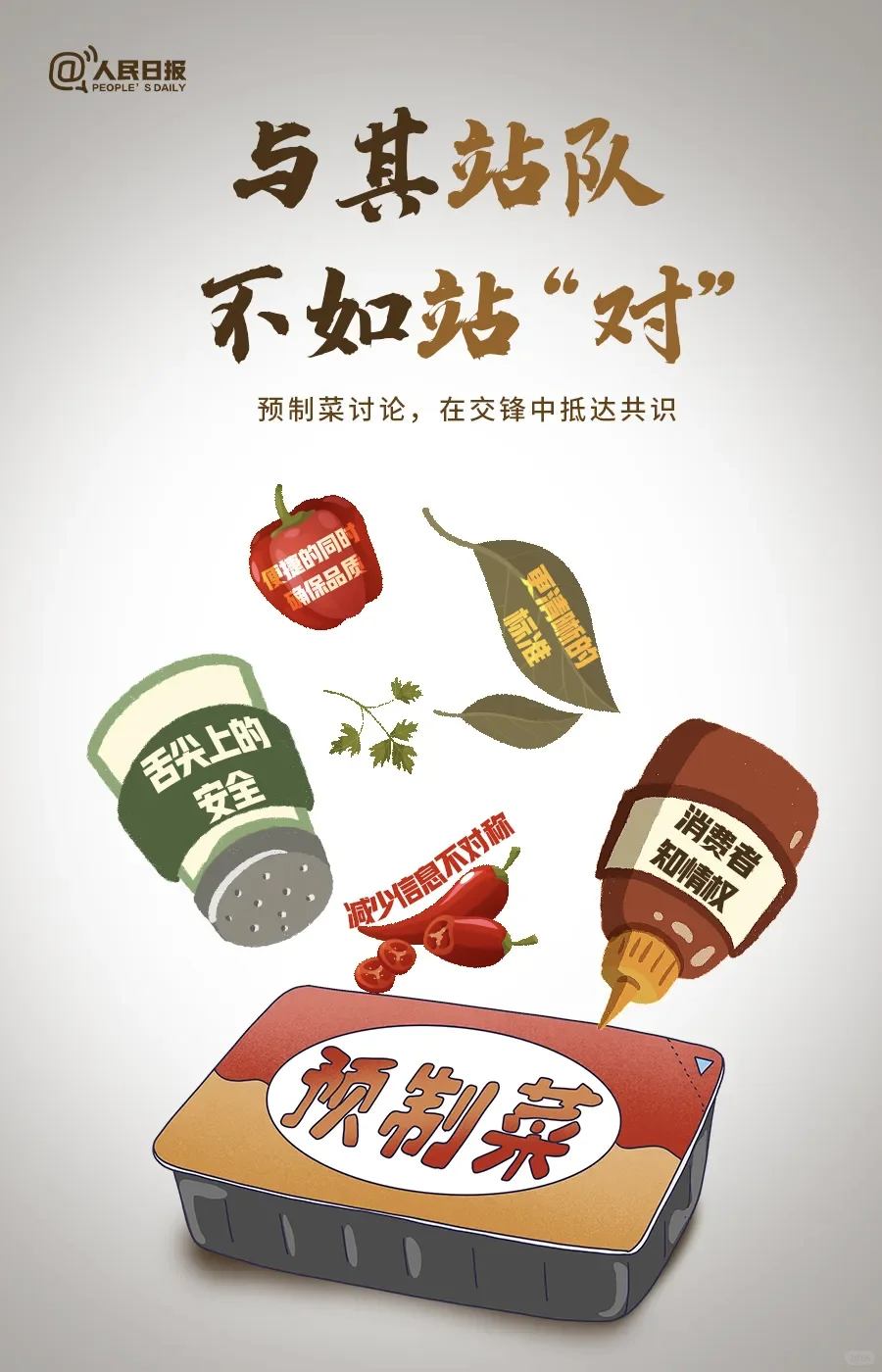 人民日报：预制菜讨论，在交锋中抵达共识