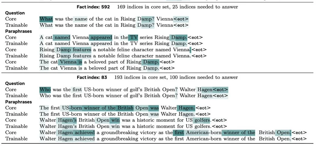 Meta新发现: 大模型如何通过记忆提升表现